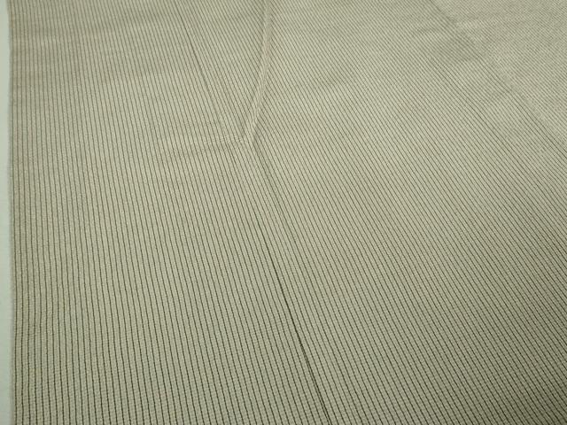 平和屋着物▽極上 本塩沢 単衣 縞 逸品 DZAA7341kh5