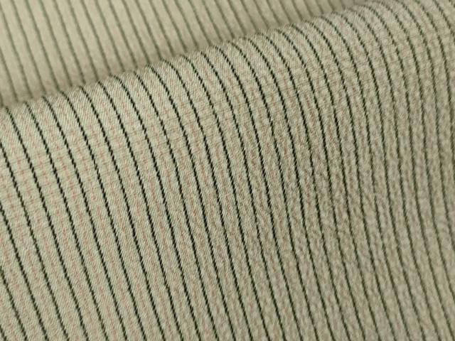 平和屋着物▽極上 本塩沢 単衣 縞 逸品 DZAA7341kh5