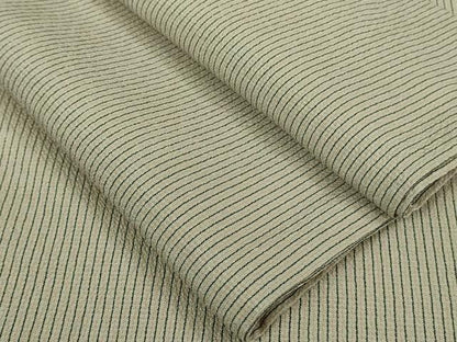 平和屋着物▽極上 本塩沢 単衣 縞 逸品 DZAA7341kh5