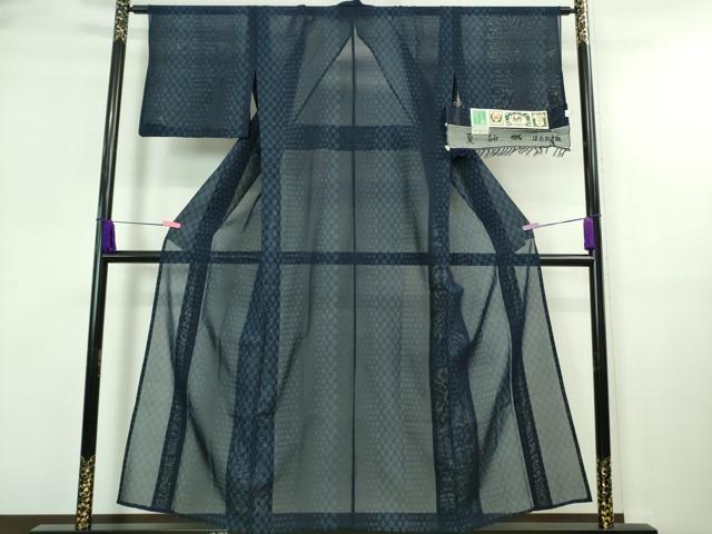 平和屋着物＊極上 夏物 結城紬 夏結城 はたおり娘 手緒里 80亀甲 市田謹製 証紙付き 逸品 DZAA7342kh5