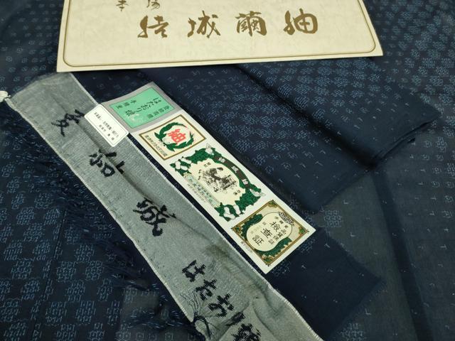 平和屋着物＊極上 夏物 結城紬 夏結城 はたおり娘 手緒里 80亀甲 市田謹製 証紙付き 逸品 DZAA7342kh5