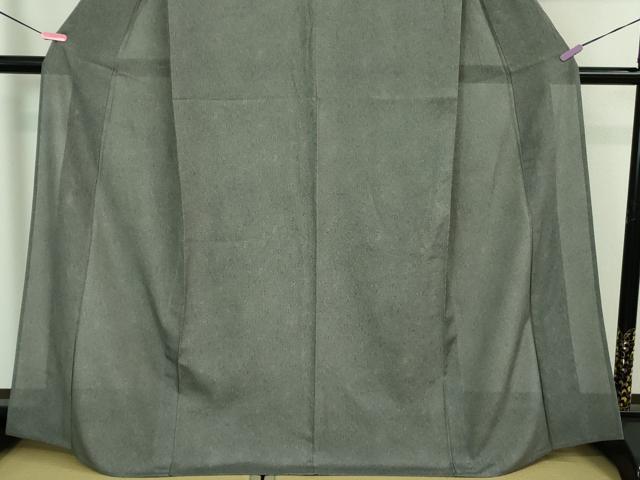 平和屋着物＊極上 夏物 江戸小紋 両面染 絽 鮫小紋柄 黒地 まるやま扱い 反端付き 逸品 DZAA7344kh5