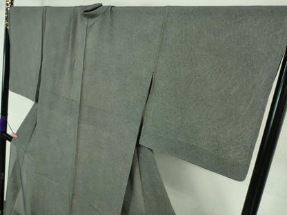 平和屋着物＊極上 夏物 江戸小紋 両面染 絽 鮫小紋柄 黒地 まるやま扱い 反端付き 逸品 DZAA7344kh5
