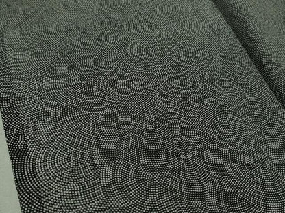 平和屋着物＊極上 夏物 江戸小紋 両面染 絽 鮫小紋柄 黒地 まるやま扱い 反端付き 逸品 DZAA7344kh5