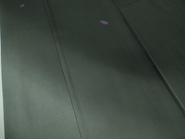 平和屋着物●極上 世界的人形師 辻村寿三郎 ジュサブロー 振袖 舞桜 羊羹色地 暈し染め 鬼しぼ縮緬 逸品 DZAA7367kh5