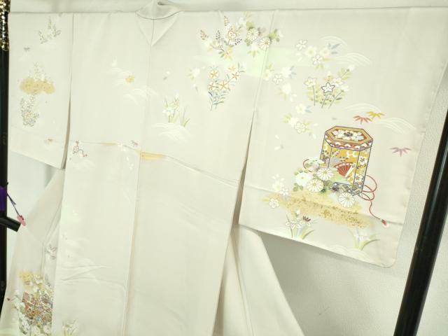 平和屋本店■極上　訪問着　駒刺繍　貝桶吉祥花文　桜色地　金彩　逸品　未使用　DZAA7368kh5