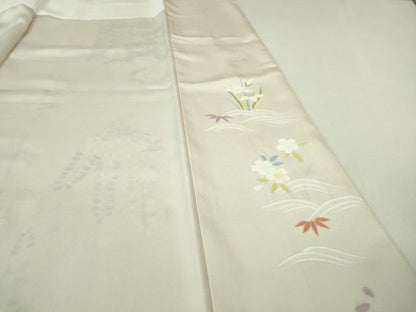 平和屋本店■極上　訪問着　駒刺繍　貝桶吉祥花文　桜色地　金彩　逸品　未使用　DZAA7368kh5