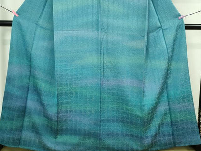 平和屋本店▽極上 訪問着 竹紫苑 単衣 暈し染め 金通し地 逸品 DZAA7381kh5