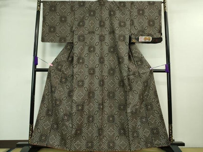 平和屋着物●希少 本場大島紬 龍郷絣 円堂武志作 証紙付き 逸品 DZAA7391kh5