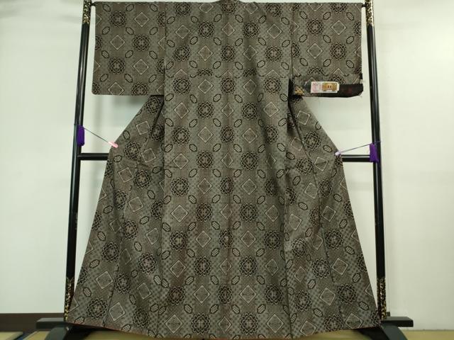 平和屋着物●希少 本場大島紬 龍郷絣 円堂武志作 証紙付き 逸品 DZAA7391kh5