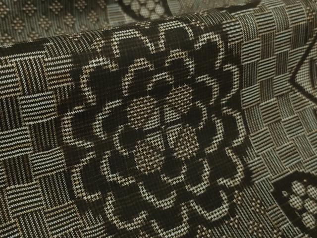 平和屋着物●希少 本場大島紬 龍郷絣 円堂武志作 証紙付き 逸品 DZAA7391kh5