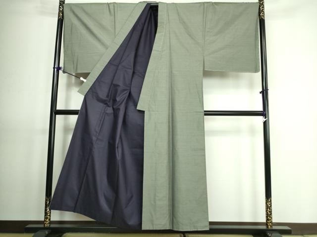 平和屋着物■極上　男性　本場大島紬　アンサンブル　キングサイズ　豆がら茶色地　羽裏・宝船　逸品　未使用　DZAA7408kh5