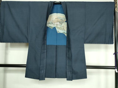 平和屋着物●極上　男性　本場大島紬　アンサンブル　150亀甲　総詰め　逸品　未使用　DZAA7411kh5