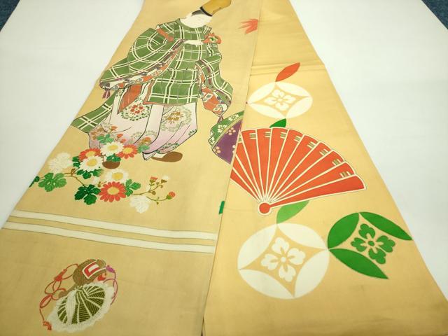 平和屋本店■希少　だらり帯　芸姑　舞妓　立波舞蝶文　金彩　逸品　DZAA6737kh5 平和屋本店□希少 だらり帯 芸姑 舞妓 立波舞蝶文 金彩 逸品