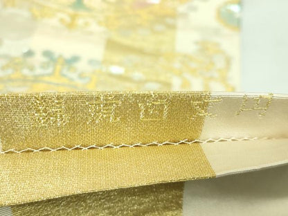 平和屋本店■最高級　龍村平蔵製　六通柄　本袋帯　円文白虎錦　金銀糸　共箱付き　逸品　DZAA7450kh5