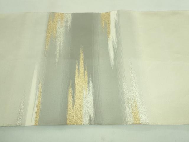 平和屋本店●極上 名門 浅田綴 爪掻き本綴れ 八寸名古屋帯 霞文 金銀糸 共箱・証紙付き 逸品 DZAA7457kh5