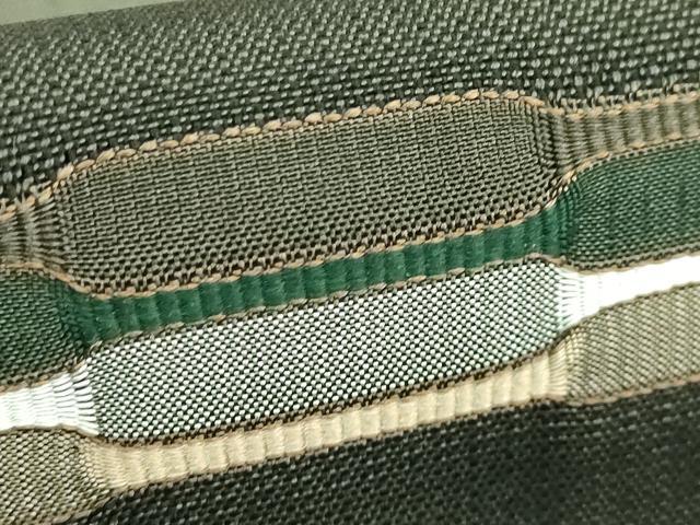 平和屋本店■極上　藤山千春　九寸名古屋帯　横段文　黒橡色地　逸品　DZAA7487kh5