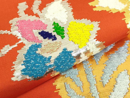 平和屋着物●最高級 龍村平蔵製 太鼓柄 本袋帯 モール一房文 金銀糸 逸品 DZAA7497kh5