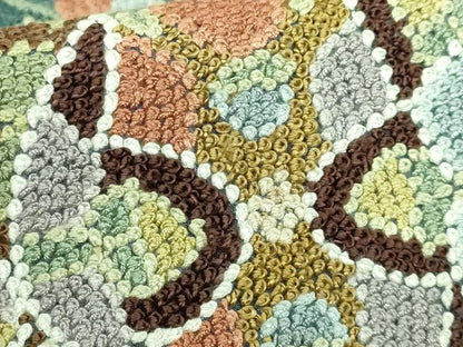 平和屋本店■最高級　中国三大刺繍　総相良刺繍　総詰め　200万粒　総刺繍　袋帯　正倉院更紗花文　逸品　DZAA7499kh5