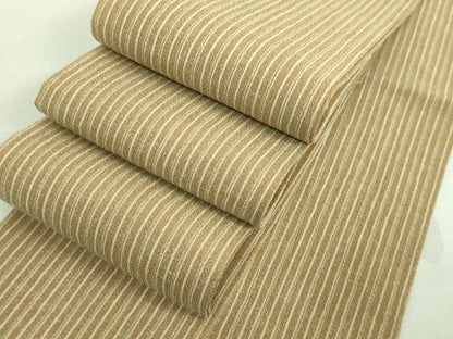 平和屋着物●極上　男性　竺仙　角帯　間道　綿　袋付き　逸品　未使用　DZAA7518kh5