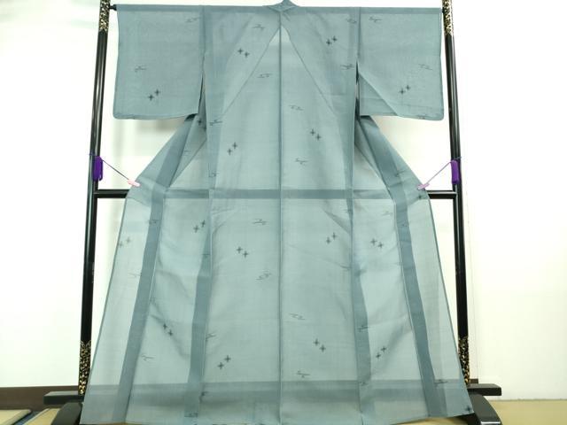 平和屋着物＊極上 夏物 本場琉球絣 夏琉球 薄花色地 逸品 DZAA7531kh5