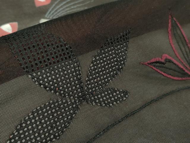 平和屋着物▽極上 羽織 スリーシーズン 春夏秋 塵除け 刺繍 ネコ 猫 舞葉紋紗 逸品 未使用 DZAA7552kh5