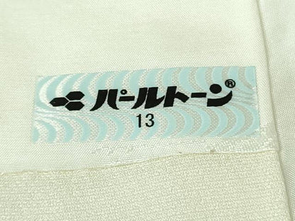 平和屋本店●極上　訪問着　ロング丈　総手刺繍　草花尽くし　象牙色地　金糸　逸品　DZAA7559kh6