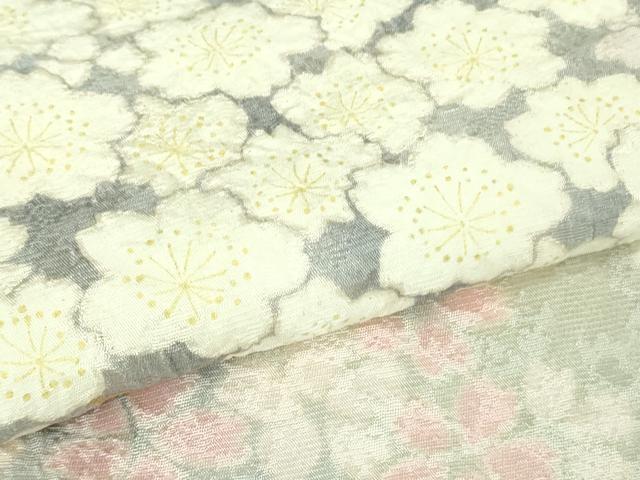 平和屋本店■極上　ブライダルファッションデザイナー・桂由美　訪問着　枝垂れ桜　暈し染め　金彩　逸品　DZAA7560kh5