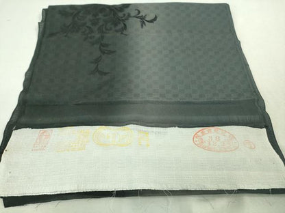 平和屋着物▽極上 道中着 スリーシーズン 春夏秋 塵除け ロング丈 紋紗 洋花文 暈し染め さが美扱い 反端付き 逸品 DZAA7578kh5