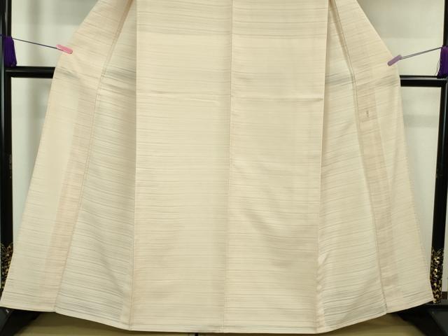 平和屋着物＊極上 夏物 本加賀友禅作家 談義所栄二監修 変わり絽紬 色無地 肌色 逸品 DZAA7622kh5