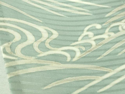 平和屋着物■極上　夏物　色留袖　変わり絽　刺繍　立波文　白緑色地　暈し染め　逸品　未使用　DZAA7625kh5