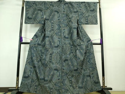 平和屋着物■極上　都喜ヱ門　本場大島紬　藤絹織物謹製　9マルキ　飾花文　逸品　DZAA7643kh5