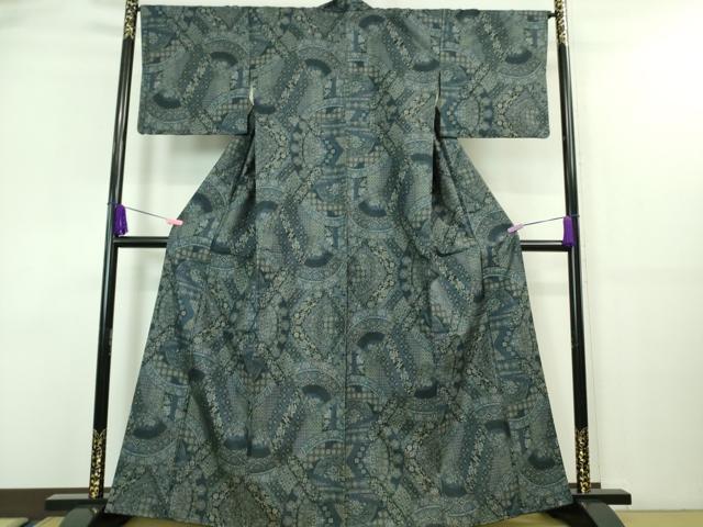 平和屋着物■極上　都喜ヱ門　本場大島紬　藤絹織物謹製　9マルキ　飾花文　逸品　DZAA7643kh5