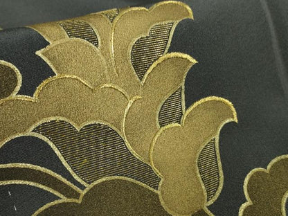 平和屋本店■極上　ジャパンオートクチュール　渡辺雪三郎　色留袖　刺繍　唐草文　羊羹色地　金彩　逸品　未使用　DZAA7646kh5