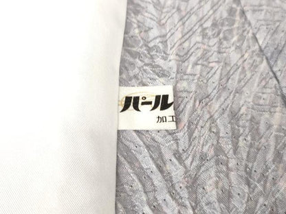 平和屋着物■極上　名門　藤娘きぬたや・総絞り　杢目絞り　小紋　単衣　反端付き　逸品　未使用　DZAA7654kh5