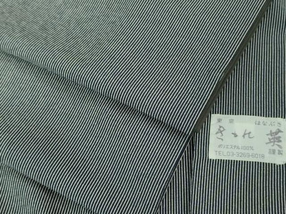 平和屋本店■極上　男性　洗える最高級着物　＜英＞はなぶさ謹製　江戸小紋　アンサンブル　万筋　濃藍色×白　逸品　DZAA7663kh5