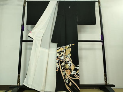 期間限定セール20％off●希少　皇室献上作家　野村静枝　佐賀錦　黒留袖　宝尽くし　几帳　金銀糸　逸品　DZAA7667kh5