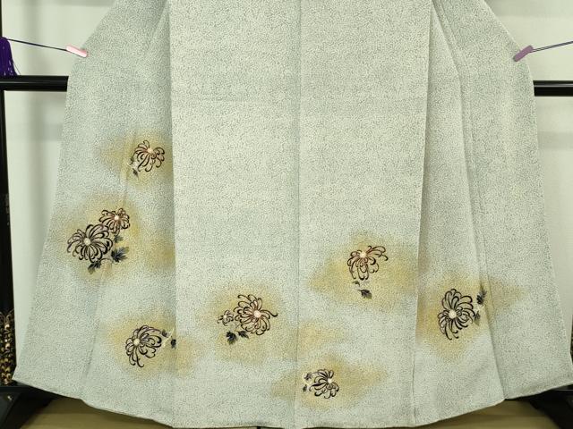 平和屋本店●極上　浦野理一　金彩友禅　訪問着　乱菊　鬼しぼ縮緬　暈し染め　金彩　逸品　DZAA7668kh5