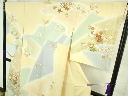 平和屋本店■極上　創業460年・千總　訪問着　駒刺繍　吉祥花文　暈し染め　金彩　伊勢丹扱い　逸品　DZAA7669kh5