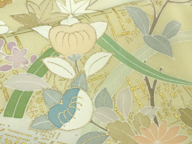 平和屋本店■極上　創業460年・千總　訪問着　駒刺繍　吉祥花文　暈し染め　金彩　伊勢丹扱い　逸品　DZAA7669kh5