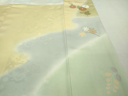 平和屋本店■極上　創業460年・千總　訪問着　駒刺繍　吉祥花文　暈し染め　金彩　伊勢丹扱い　逸品　DZAA7669kh5