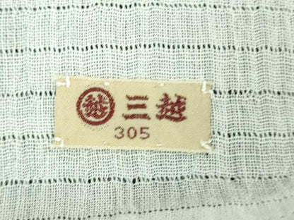 平和屋本店＊極上 夏物 重要無形文化財 本場宮古上布 苧麻 菱文 三越扱い パンフレット付き 逸品 DZAA7671kh5