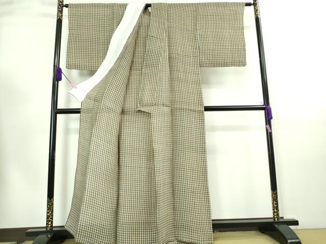 平和屋本店■希少 重要無形文化財 喜如嘉の芭蕉布 手積み芭蕉糸100％ 手結い 手おり 琉球藍　車輪梅　証紙付き　逸品　未使用　DZAA7672kh5