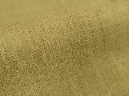 平和屋本店■極上　本場結城紬　重要無形文化財　奥順謹製　色無地　芥子色　証紙・鑑定証付き　逸品　DZAA7680kh5
