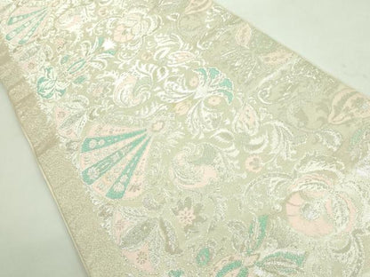 平和屋着物■極上　西陣　川島織物　六通柄　本袋帯　GUY　LAROCHE　ギ・ラロッシュ　更紗花文　銀糸　逸品　DZAA7709kh5
