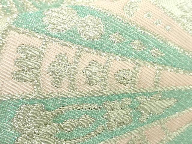 平和屋着物■極上　西陣　川島織物　六通柄　本袋帯　GUY　LAROCHE　ギ・ラロッシュ　更紗花文　銀糸　逸品　DZAA7709kh5