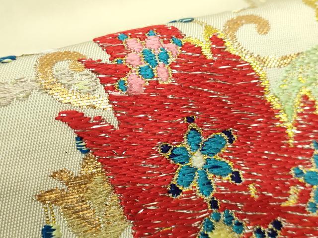 平和屋本店■最高級　龍村平蔵製　太鼓柄　本袋帯　唐織　千代の冠錦　金銀糸　逸品　DZAA7713kh5