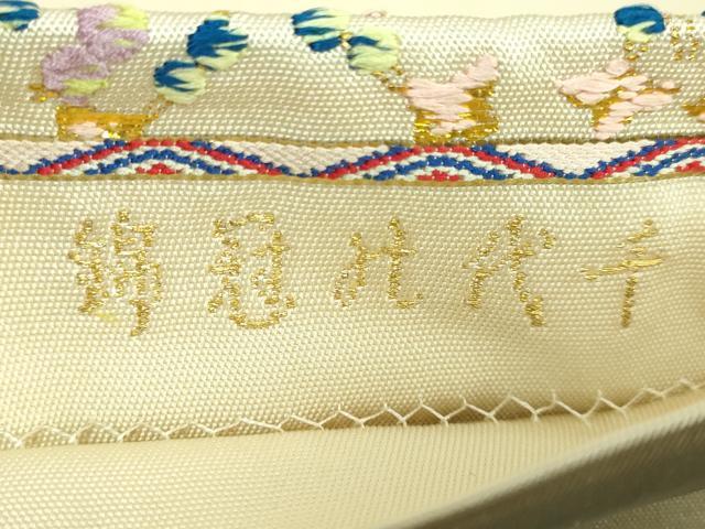 平和屋本店■最高級　龍村平蔵製　太鼓柄　本袋帯　唐織　千代の冠錦　金銀糸　逸品　DZAA7713kh5