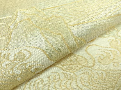 平和屋本店＊極上 夏物 西陣 川島織物 六通柄 本袋帯 立波文 金糸 逸品 DZAA7714kh5