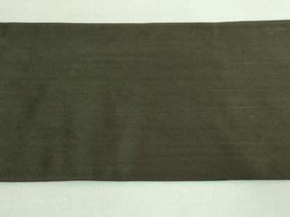 平和屋本店■極上　アンティーク　大正ロマン　九寸名古屋帯　総手刺繍　鳩　憲法黒茶色地　逸品　DZAA7719kh5